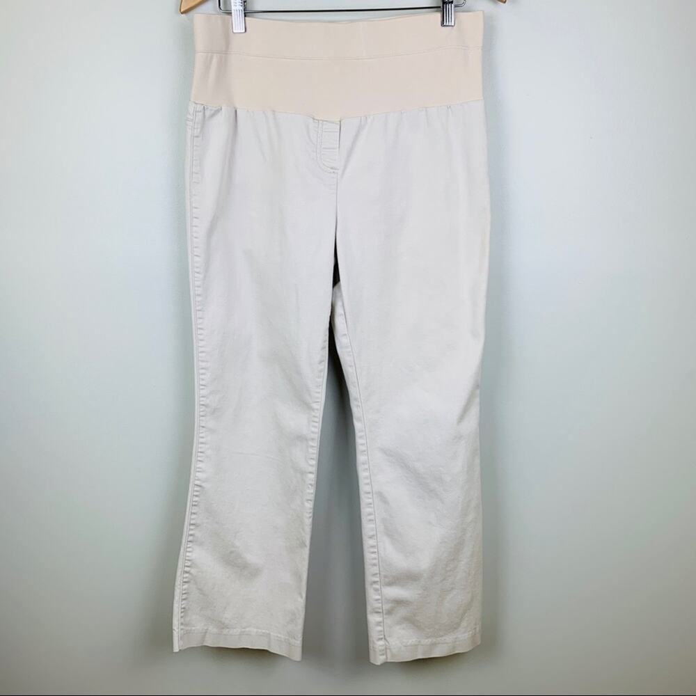 Motherhood Maternity Cream Colored Pants, M